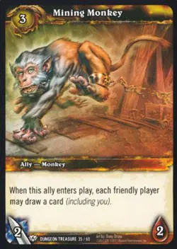 World of Warcraft TCG Mining Monkey - Dungeon Deck Treasure 35/60 - Image 1