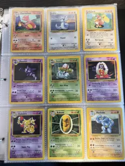 216 Card Lot Collection Binder Base Jungle Fossil Gym Series Pokemon Card WOTC - Image 1