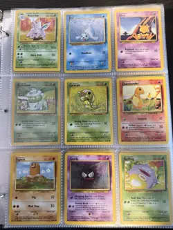 216 Card Lot Collection Binder Base Jungle Fossil Gym Series Pokemon Card WOTC - Image 2