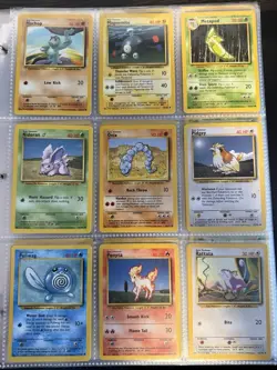 216 Card Lot Collection Binder Base Jungle Fossil Gym Series Pokemon Card WOTC - Image 3