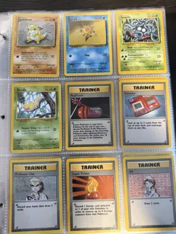 216 Card Lot Collection Binder Base Jungle Fossil Gym Series Pokemon Card WOTC - Image 4