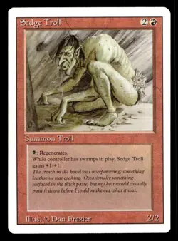 Revised Edition Sedge Troll Magic: The Gathering TCG Single Card - Image 1