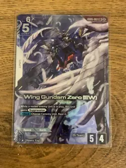 Gundam Card Game - Wing Gundam Zero (EW) LR+ - GD05-067 Freedom Ascension - Image 2
