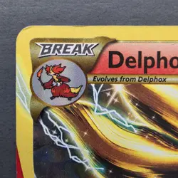 Delphox BREAK 14/124 Fates Collide Full Art Ultra Rare Holo Pokemon Card LP - Image 3