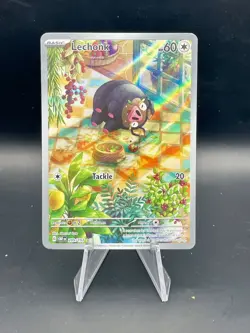 Pokemon TCG Lechonk Illustration Rare Holo Card 209/197 Sv03: Obsidian Flames - Image 1