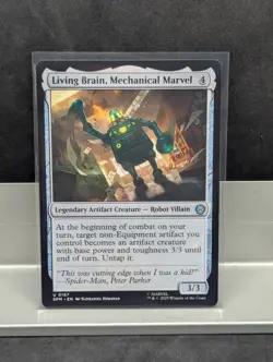 Living Brain, Mechanical Marvel X1 NM Marvel's Spider Man MTG - Image 1