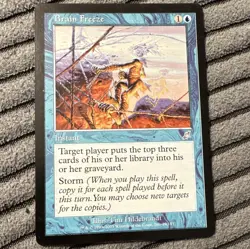 Brain Freeze MTG Scourge 2003 Instant U English #29/143 LP Authentic - Image 1