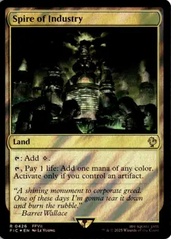 MTG Commander: FINAL FANTASY Surge Foil Spire of Industry R 426 NM Scan - Image 1