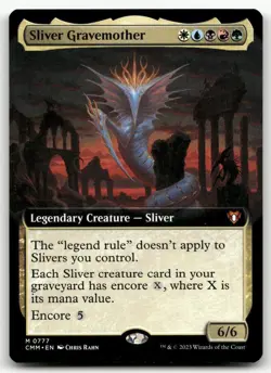 Sliver Gravemother (Extended Art) #777 (NM) Commander Masters CMM Magic MTG - Image 1