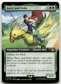 Bartz and Boko (Extended Art) #469 (NM) Final Fantasy FIN Magic MTG - Image 1