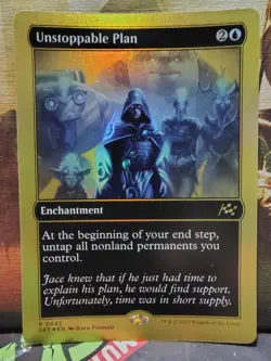Unstoppable Plan - 1st Place Foil - LP - Aetherdrift MTG Magic the Gathering - Image 1