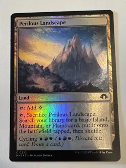 1x Perilous Landscape - Foil MTG Modern Horizons 3 NM Magic Foil - Image 1