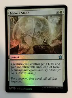 Make a Stand FDN 708 MTG Foundations Uncommon Foil EN NM - Image 1