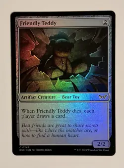 Friendly Teddy Foil (247) Duskmourn: House of Horror DSK MTG Magic - Image 1
