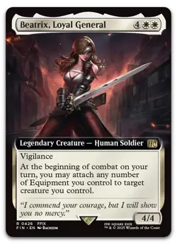 Beatrix, Loyal General (Extended Art) #426 (NM) Final Fantasy FIN Magic MTG - Image 1