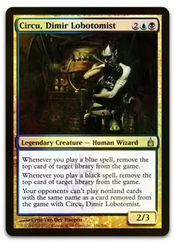 Circu, Dimir Lobotomist #196 (Foil) (NM) Ravnica City of Guilds RAV Magic MTG - Image 1