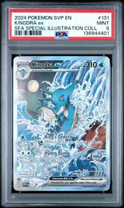 2024 POKEMON SVP EN-SV BLACK STAR PROMO #131 KINGDRA EX PSA 9 - Image 1