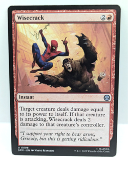 MTG Spiderman - Wisecrack - Instant - Red - Uncommon - SPM 098 - - Image 1