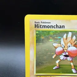 Hitmonchan 7/102 Holo Holo Rare Base Set Unlimited HP Condition Pokemon TCG Card - Image 2