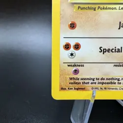 Hitmonchan 7/102 Holo Holo Rare Base Set Unlimited HP Condition Pokemon TCG Card - Image 4