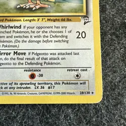 Pidgeotto 022/102 Base Set Regular Pokemon TCG - Image 3