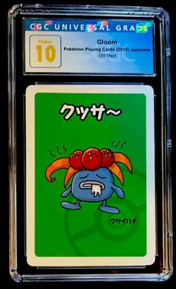 Pokemon Gloom CGC PRISTINE 10 Playing Card Old Maid 2019 Japanese - Image 1