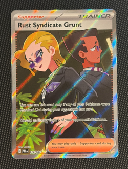 Pokemon 2026 Rust Syndicate Grunt 112/084 Me05: Pitch Black Full Art Ultra Rare - Image 1
