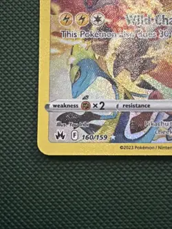 Pikachu 2023 Pokemon Sword & Shield Crown Zenith #160 - Image 3