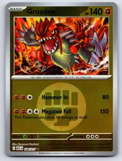 Groudon (Energy) 108/217 Ascended Heroes Pokemon Reverse Holo NM - Image 1