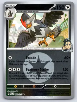 Larry's Staraptor (Energy) 170/217 Ascended Heroes Pokemon Reverse Holo NM - Image 1