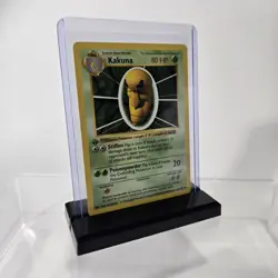 FREE DISPLAY STAND 1st Edition KAKUNA Uncommon #33 Base Set Pokemon LP TO MP - Image 4
