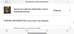 PRESALE 1x MTG Secret Lair x Marvel’s Spider-Man: Venom Unleashed Nonfoil Sealed - Image 2