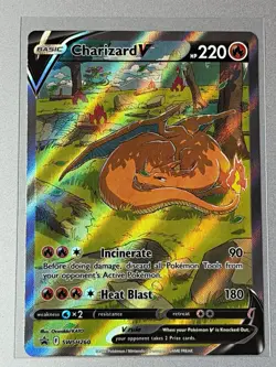 The Pokemon Company Charizard V SWSH260 SWSH Promo Full Art Holo EN HP220 - Image 1