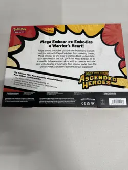 Pokemon TCG: ME Ascended Heroes Mega Emboar EX Factory Sealed Box Slight Box Dmg - Image 2