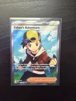 Ethan's Adventure 221/182 Ultra Rare Destined Rivals Pokemon Holo Near Mint - Image 1