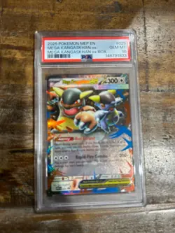 POKEMON 2025 MEP EN Ex Box MEGA KANGASKHAN EX Promo #025 PSA 10 Gem Mint RARE - Image 1