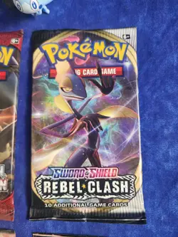 Pokemon Boosters 2 x Steam Siege, Rebal Clash, Crimson Invasion & Figurine - Image 3