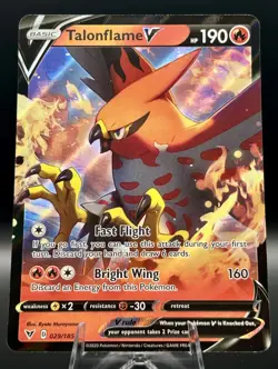 Talonflame V 029/185 Pokemon Vivid Voltage Holo Full Art Ultra Rare Near Mint - Image 1