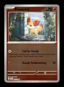 Fennekin 011/086 Common Chaos Rising Pokemon Reverse Holo Near Mint - Image 1