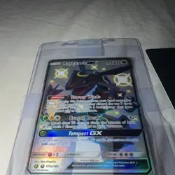 Rayquaza GX Secret Rare Holo Pokemon TCG Burning Shadows 177a/168 2019 180 HP - Image 1