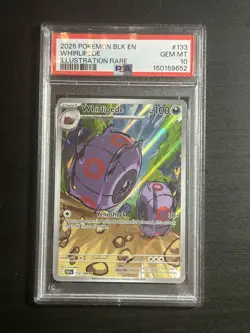 2025 POKEMON BLK EN-BLACK BOLT ILLUSTRATION RARE #133 WHIRLIPEDE PSA 10 - Image 3