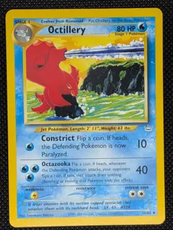 Octillery 34/64 Uncommon Neo Revelation Pokemon Unlimited Lightly Played - Image 1