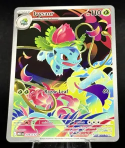 Ivysaur IR 134/132 MEG Illustration Rare Pokemon TCG NM - Image 1