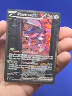 Pokemon SV Black Bolt Genesect ex 169/086 Special Illustration Rare PRINT ERROR - Image 2