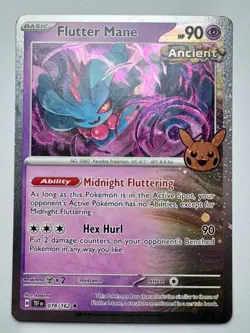 Pokemon TCG Halloween Trick Or Trade 2024 Flutter Mane #78/162 Cosmos Foil - Image 1