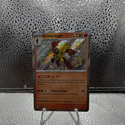 Pokemon TCG Armarouge 115/091 Paldean Fates Shiny Rare Holo EN - Image 1