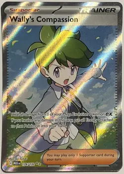 Wally's Compassion 176/132 Mega Evolution Ultra Rare Holo Pokemon TCG - Image 1