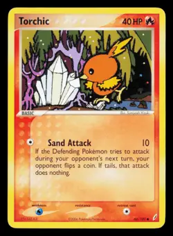 Torchic 66/100 Common Crystal Guardians Pokemon LP/MP - Image 1