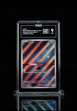 TAG 9 Cleffa Illustration Rare Holo 202/197 SV03 Obsidian Flames 2023 EN - Image 1