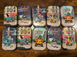 EMPTY Pokemon TCG Mini Tin Lot (10)- Lumiose city mini tins - Image 1